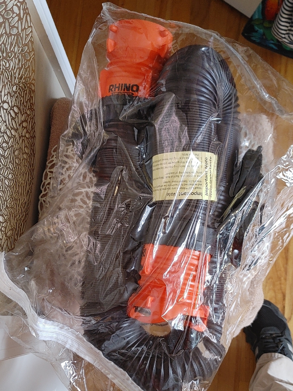 RHINO Orange and Black Flexible Hose Accessory - Heavy Duty